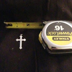 Silver Cross Charm